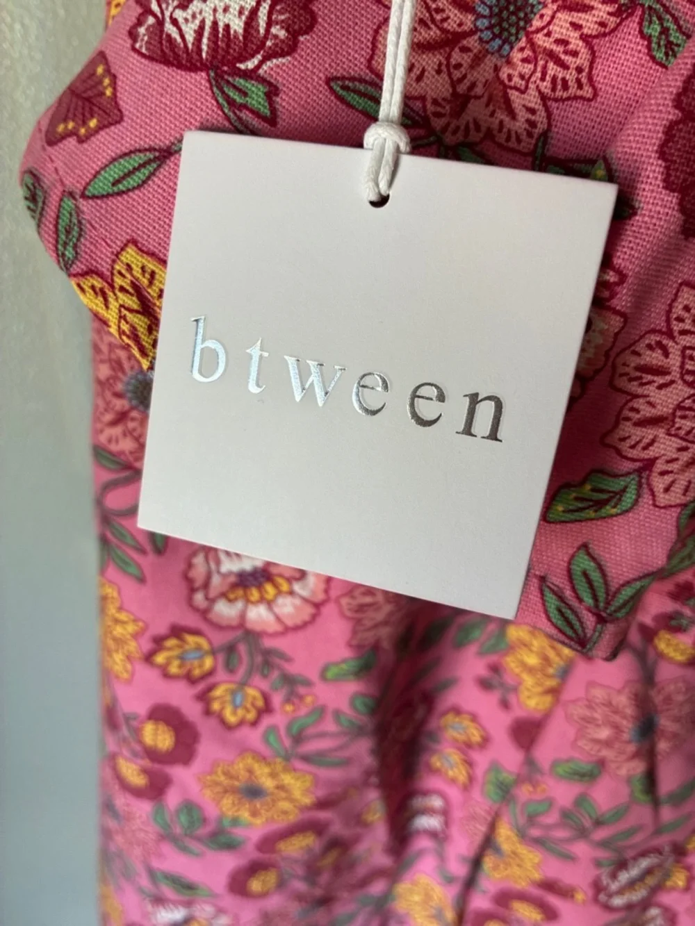 btween Pink Floral Kids Matching Set with Yellow Accents - Picture 3 of 3